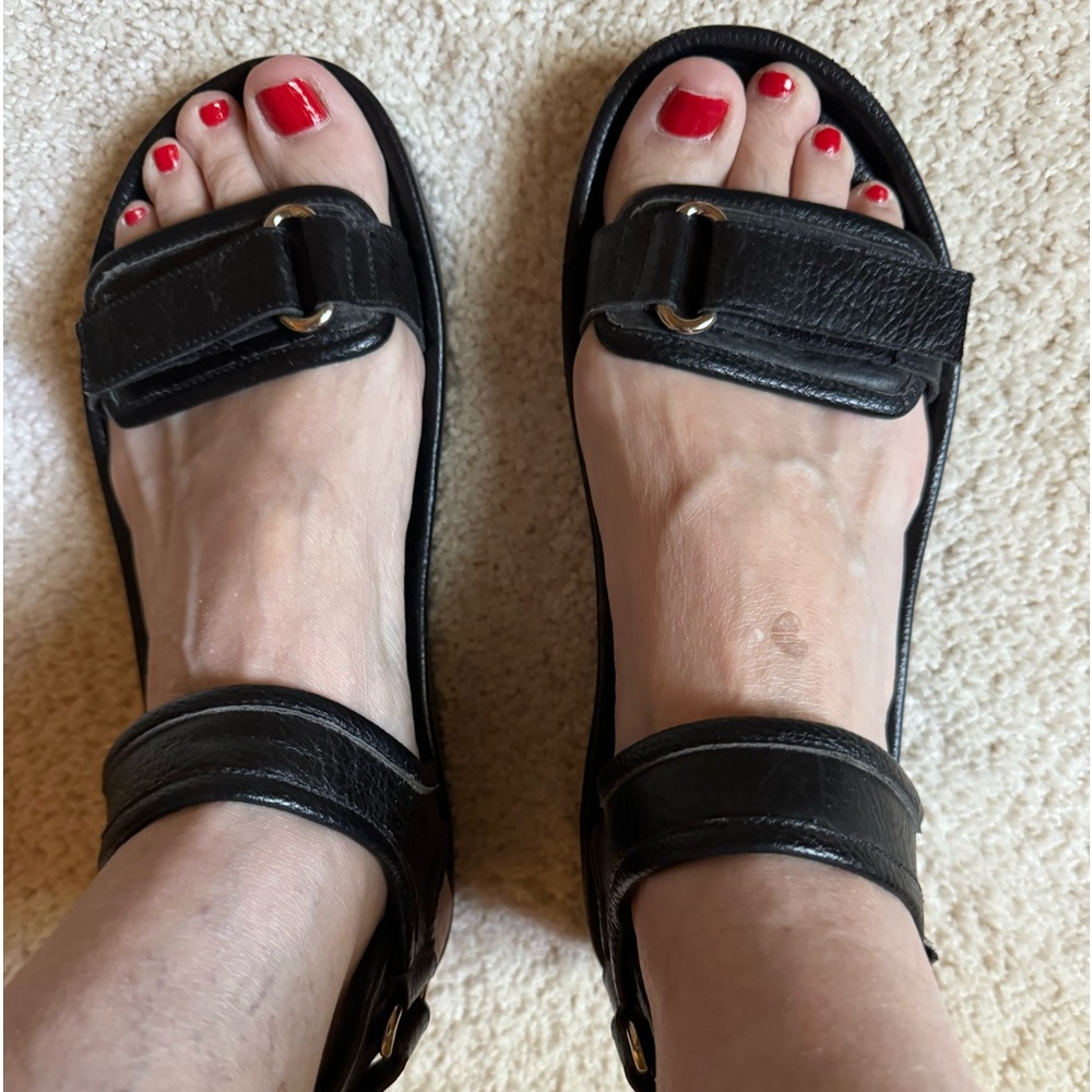 Jeffrey Campbell black platform sandals